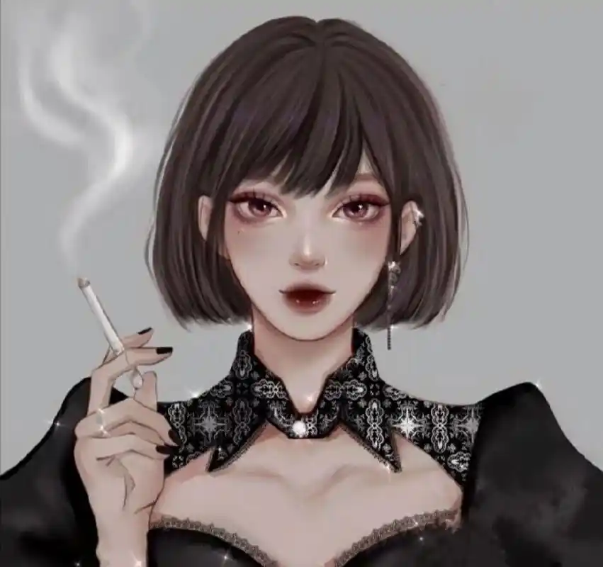 吸烟头像.(女生)