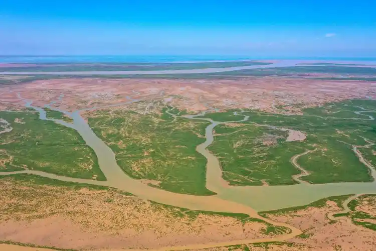 俯瞰黄河入海口-人民互联网电视