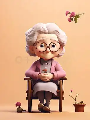 慈祥生活老年女性ai图片免费下载_ai素材大全-千图网