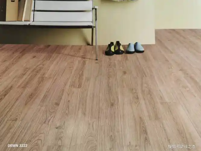 pvc地板胶片材系列效果图分享绿之杰建材:武汉pvc地胶片材施工武汉pvc