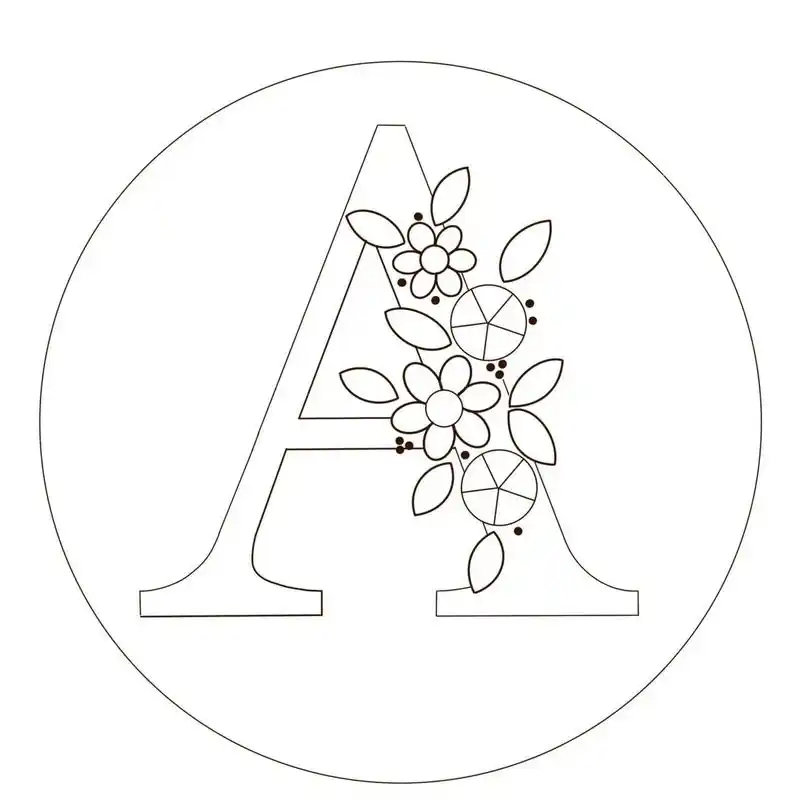 【刺绣图纸】英文刺绣字母(新图) 有小伙伴喜欢momentoell的刺绣字母