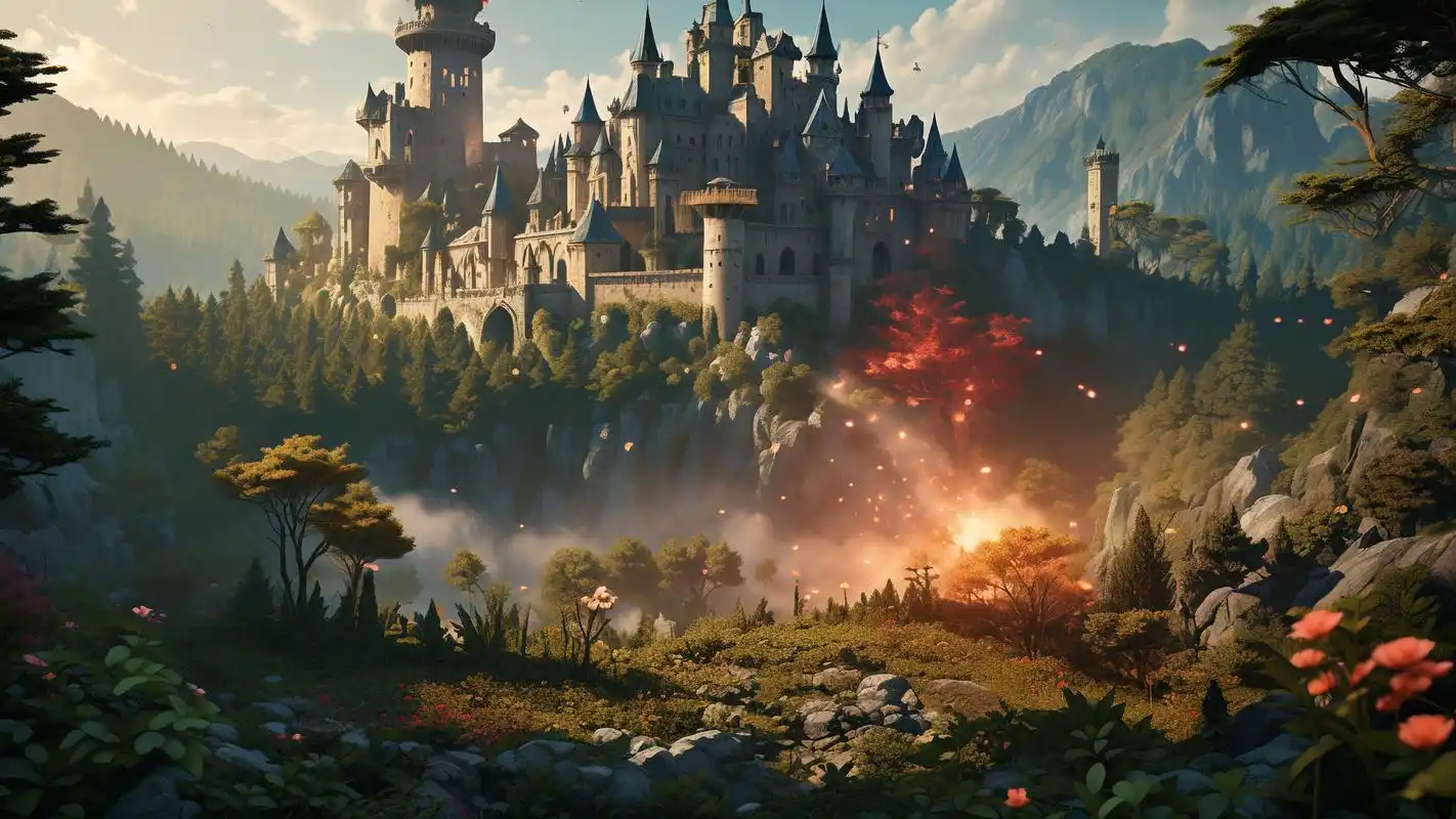 98城堡壁纸,尽显童话梦幻感95 谁还没有几张梦幻城堡壁纸呢?