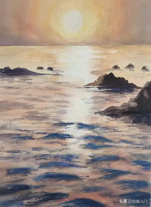 tatianakolyada超美的大海主题水彩画作品欣赏