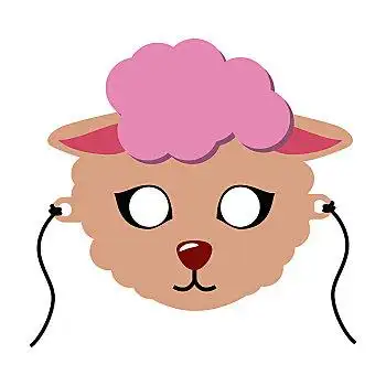 新年,节日,假日,服装,代码,幼仔卡通,小狗母牛,动物,节庆,面具,矢量