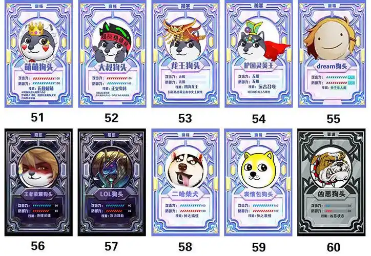 狗头卡牌大作战卡贴卡包卡片卡牌周边定制学生学生饭卡水卡公交卡地铁