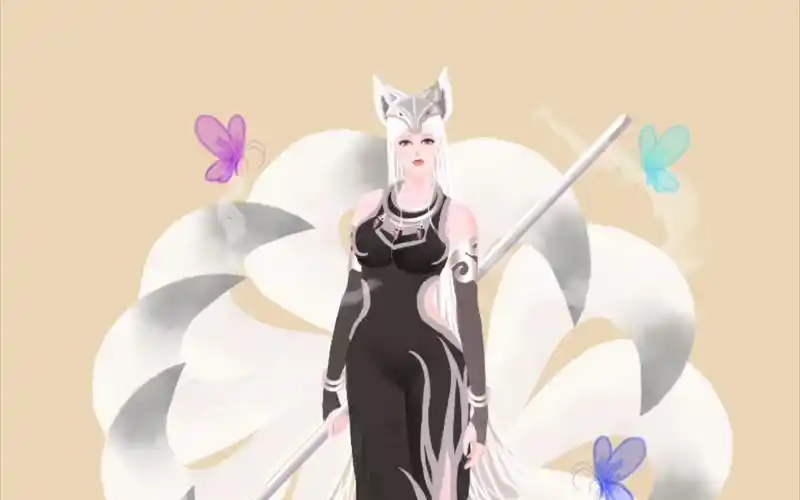 山海经-九尾狐-拟人