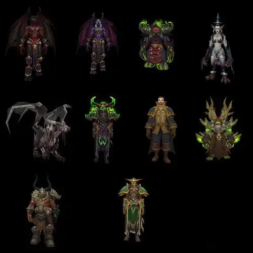 魔兽世界70众角色图鉴一览wow70古尔丹成地刺王