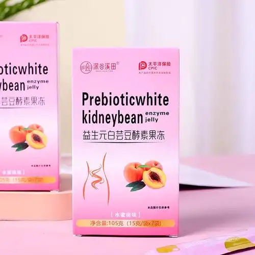 深谷溪田益生元白芸豆酵素果冻孝素果冻果蔬果冻棒水果嗨吃果冻条_爱