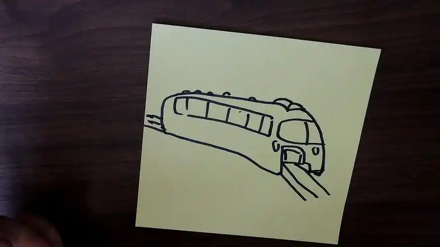 地铁的简笔画怎样画?