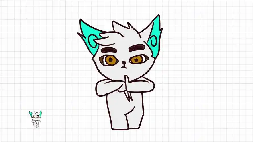 京剧猫简笔画画京剧猫中的白糖简笔画卡通简笔画