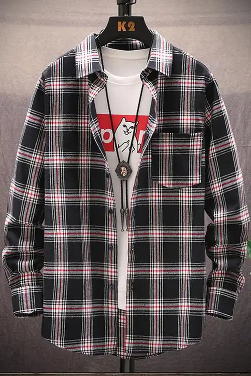 格子男衬衫_价格_品牌_图片_怎么样 蘑菇街