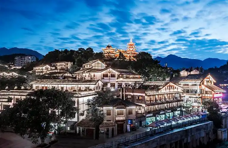 《磁器口古镇夜色美》-南靖土楼杯"中国传统村落"全国摄影大展投稿区-