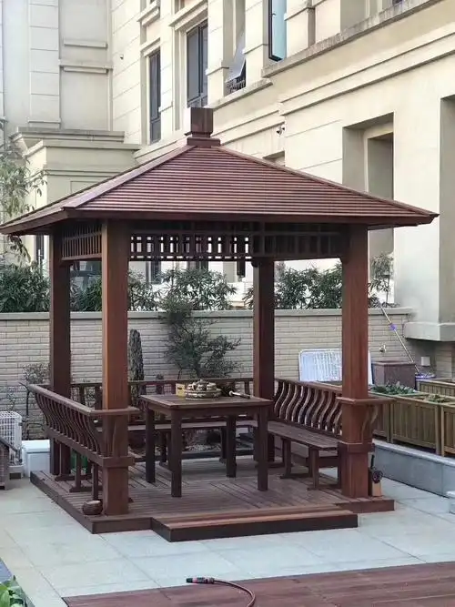 凉亭防腐木亭子 领景园林 木屋凉亭购特惠 供应商