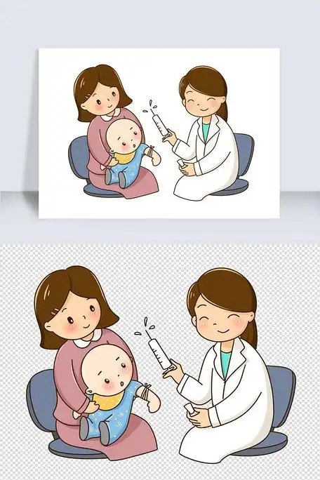 原创疫苗医生打针医疗素材