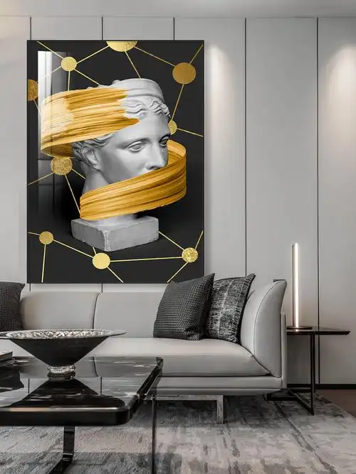 极有家石膏像画装饰客厅轻奢创意壁画摩登简约现代装饰画