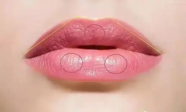 ③ 下唇可以画一条下唇线,链接下唇线与嘴角.