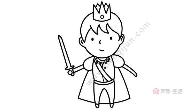 白马王子简笔画简单又帅,王子简笔画简单又帅一步一步教- 三君经验