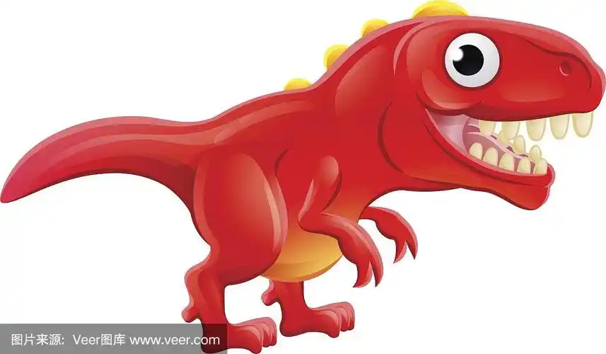 可爱的卡通恐龙霸王龙