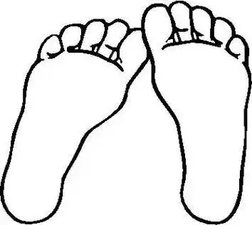 脚的简笔画图片大全 脚的简笔画图片大全可爱