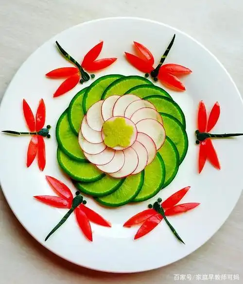 为了让挑食的宝宝爱上吃蔬菜水果,自学了水果搭配和摆盘,简单的食材