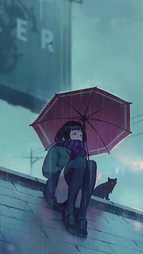 孤独的背影动漫手机壁纸