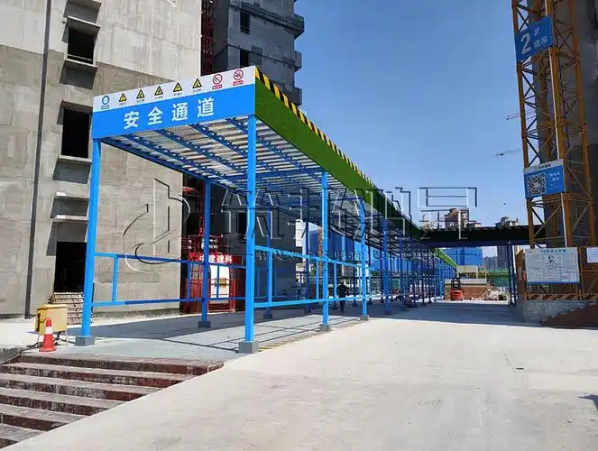 安全通道防护棚方案筑邦服务过3000单位