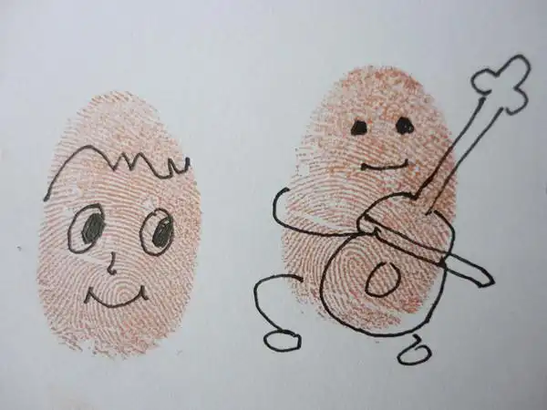 小人手指画图集