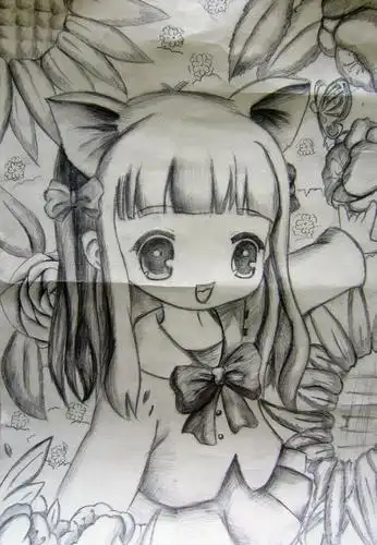 《童趣素描》/少儿绘画作品/儿童画/网络美术馆_中国少儿美术教育网