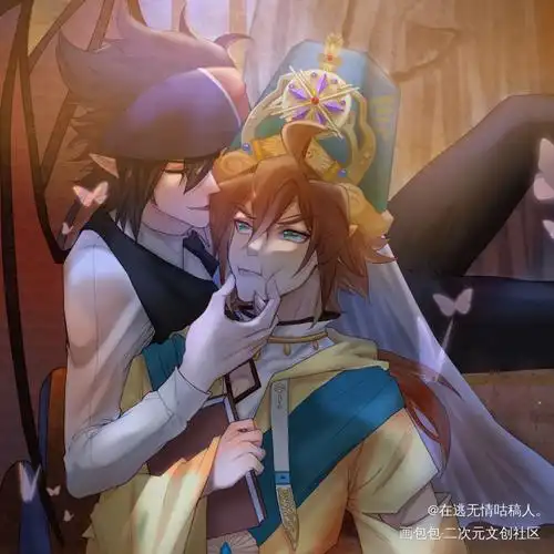 吸血鬼雷7015神官安_凹凸世界雷安雷狮安迷修绘画作品