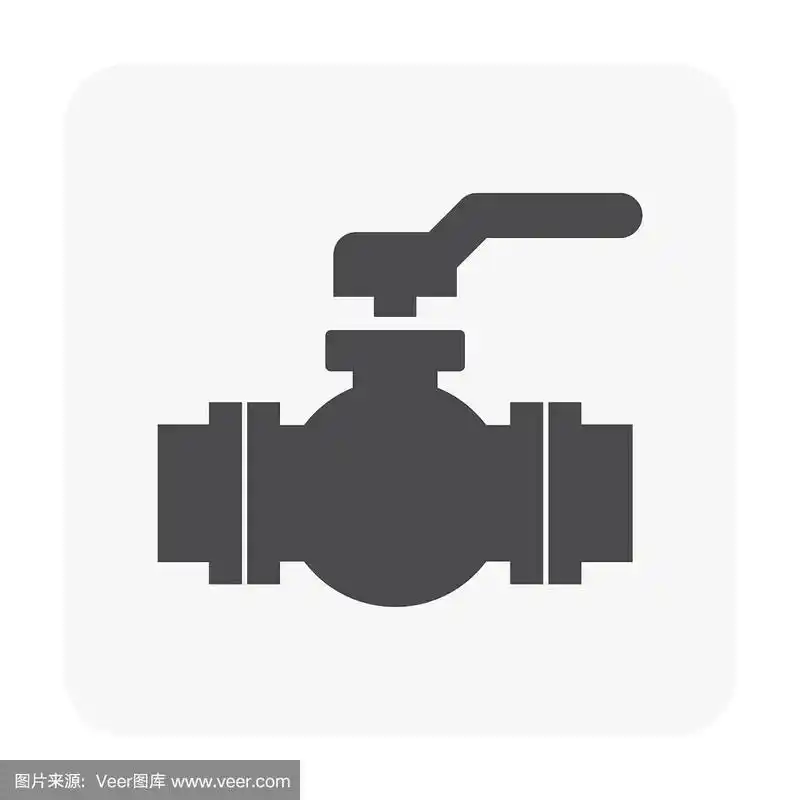 阀门图标为白色.