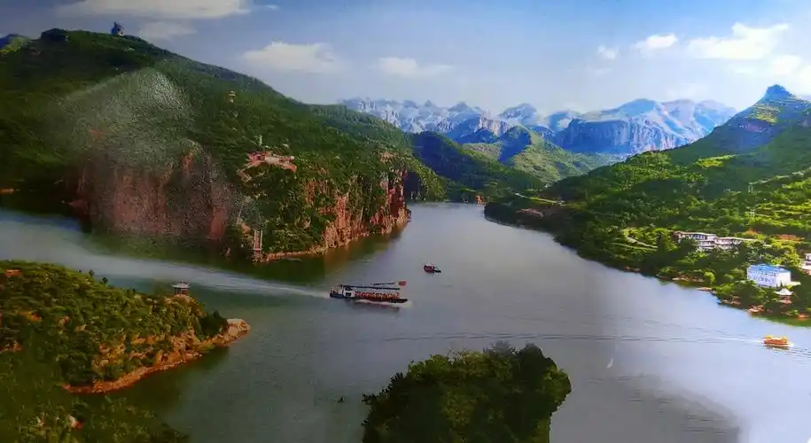 金秋的黛眉山《七》, 一一黄河三峡小浪底水库之行