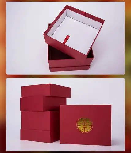 婚礼品盒定制批发伴手礼包装盒定制 私人订制婚庆礼盒创意喜糖盒