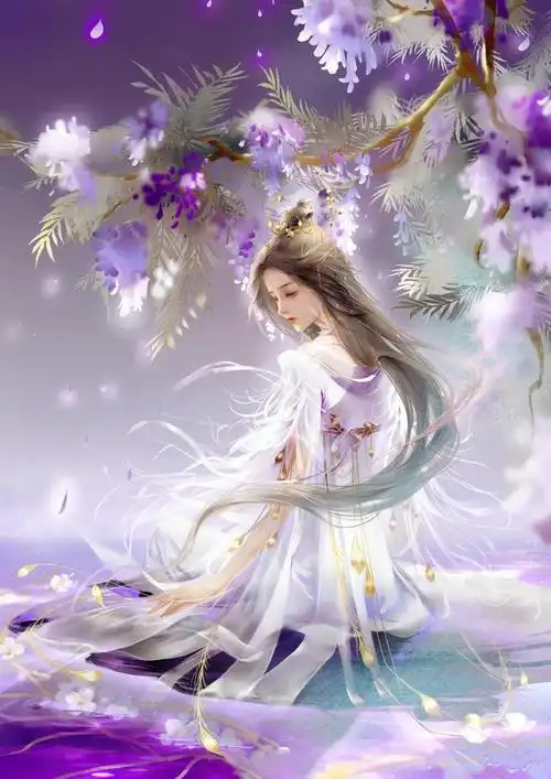 唯美古风人物插画作品