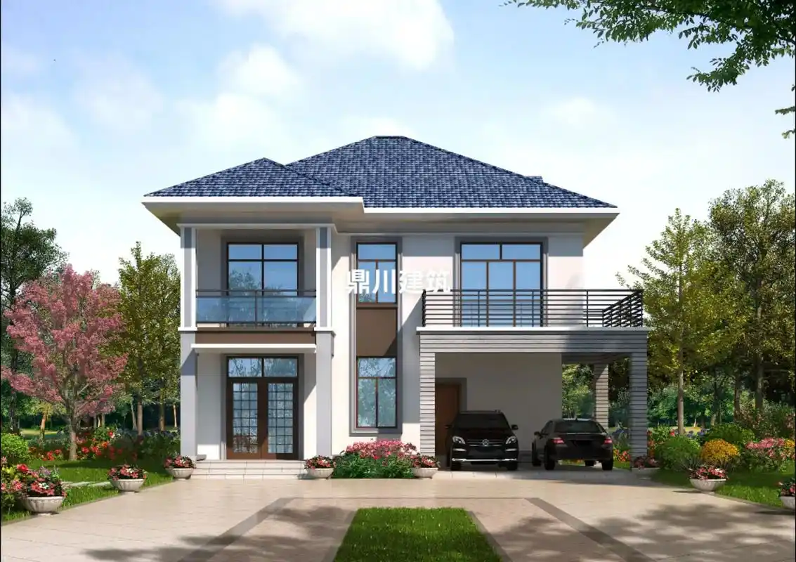 分享一些简约现代风别墅,美观实用造价低.总有一款适合你.#农 - 抖音