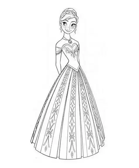 冰雪奇缘安娜的简笔画怎么画