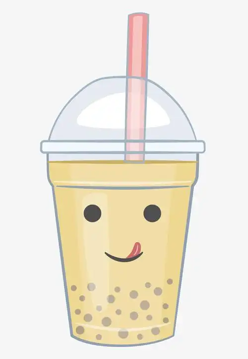 可爱卡通奶茶杯子