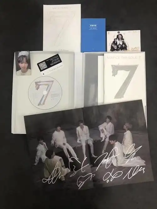 官方正版bts防弹少年团新专辑团签 团签海报