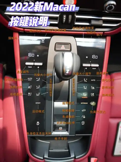 2022款macan按键说明75赶紧收藏