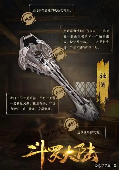 斗罗唐门暗器排名之机括篇,今日是唐门单兵养成计划