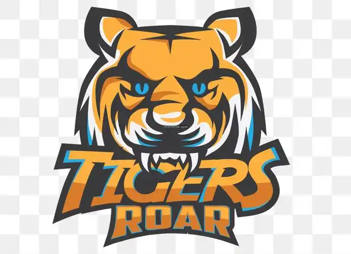 03057_一只凶狠的老虎头像logo设计透明png素材.jpg