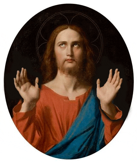 这幅耶稣像不像看到了土味穿搭的你:"不要不要算了算了我拒绝!