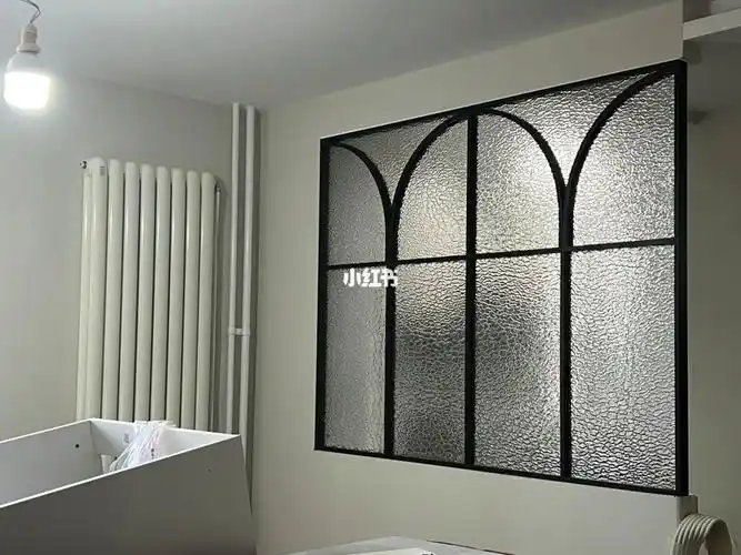 装修日记被半墙的银波纹玻璃隔断美到了