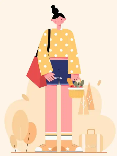 扁平人物商业插画