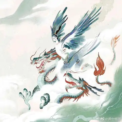 超惊艳的山海经古风插画