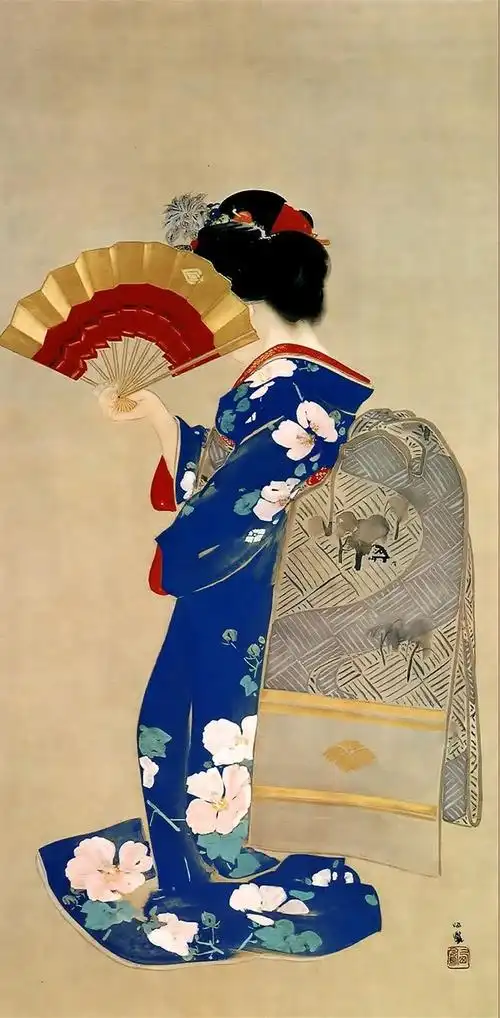 日本画家伊东深水いとうしんすい作品