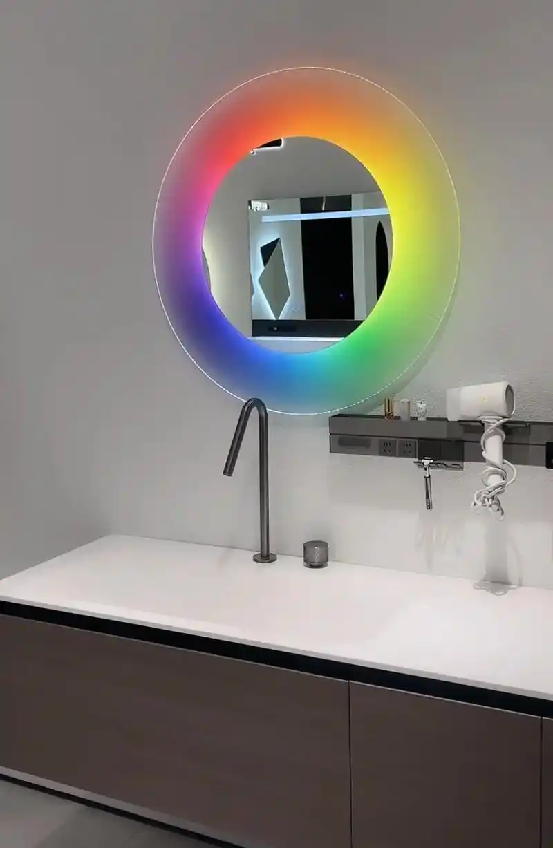 玻璃边框卫浴镜智能镜试衣镜穿衣镜非亚克力.