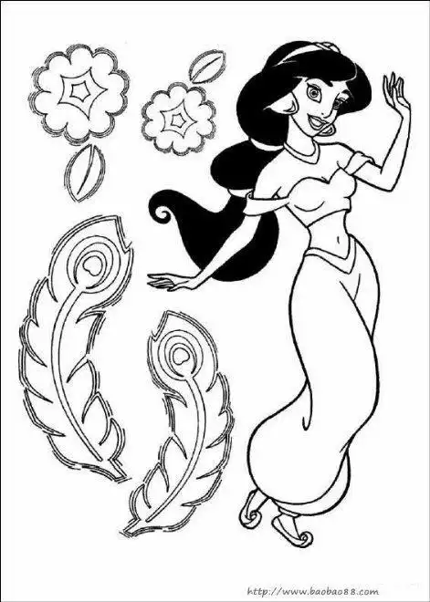 两岁宝宝简笔画茉莉公主