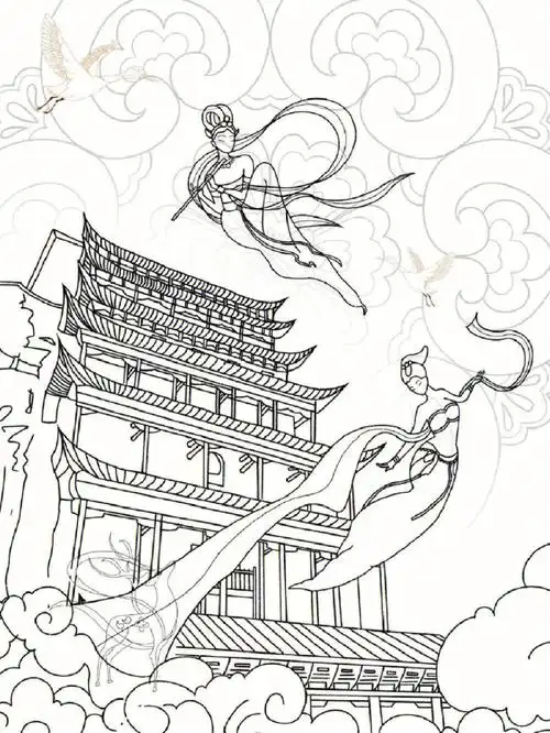 月牙泉,嘉峪关的草稿#敦煌  #敦煌飞天  #敦煌壁画  #莫高窟  #一梦入