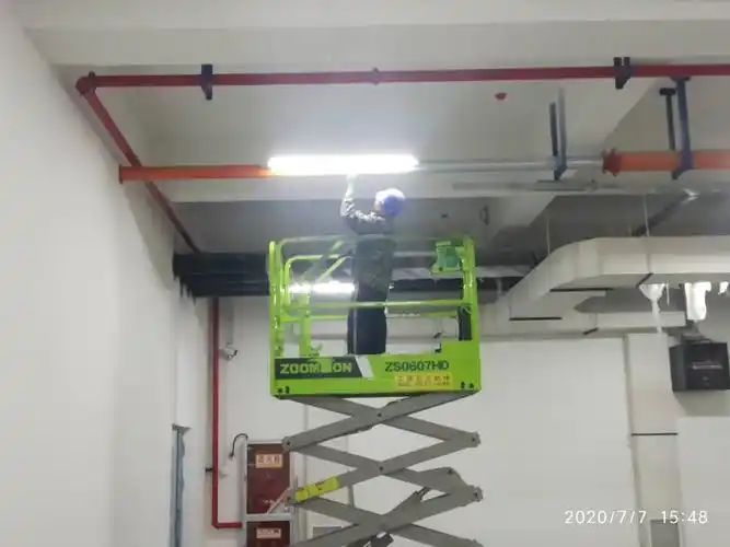 5,地下室照明灯具接线.