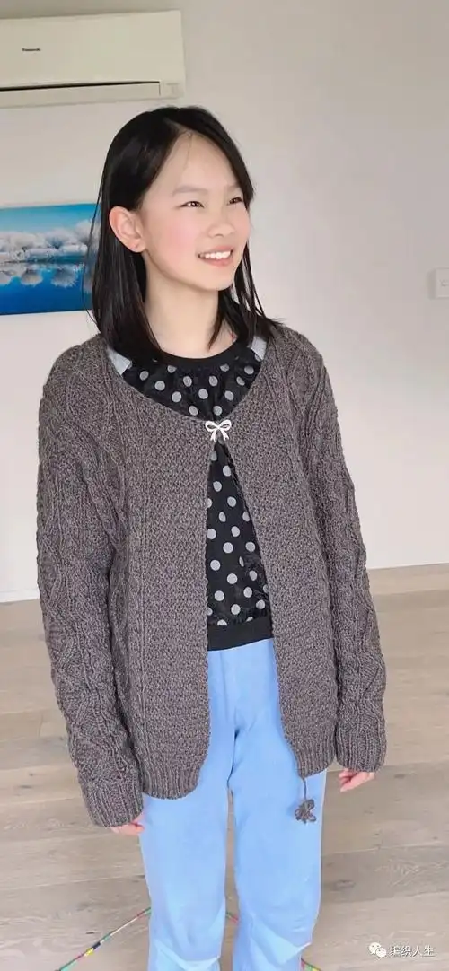 大气百搭的女士菱形格麻花开衫(有编织图解)|双罗纹|花样|平针_新浪